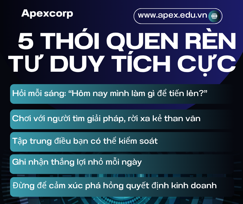 5 thói quen rèn luyện tư duy tích cực