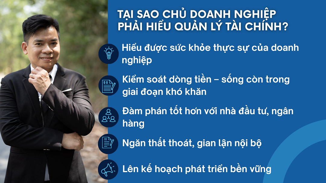 Tại sao chủ doanh nghiệp phải thấu hiểu quản lý tài chính?
